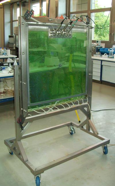 microalgae plate reactor for optimum light management